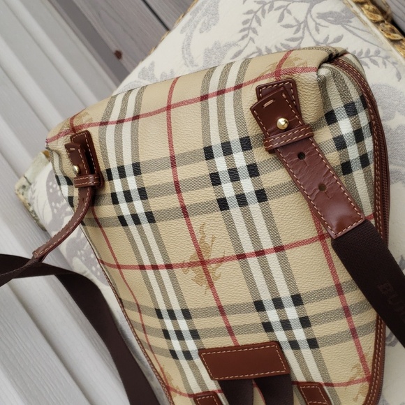 BURBERRY HAYMARKET CHECK VINTAGE BACKPACK - Picture 9 of 14